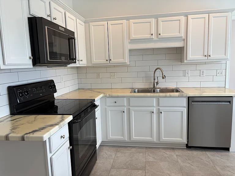 Kitchen before AI enhancement
